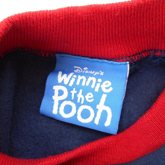 Vintage Disney Winnie The Pooh Sweatshirt Women’s M Navy Embroidered Patriotic - Picture 6 of 10